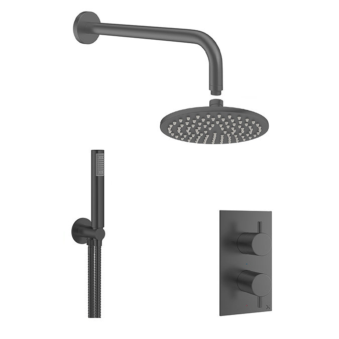 Crosswater MPRO Slate 2 Outlet 2-Handle Shower Bundle