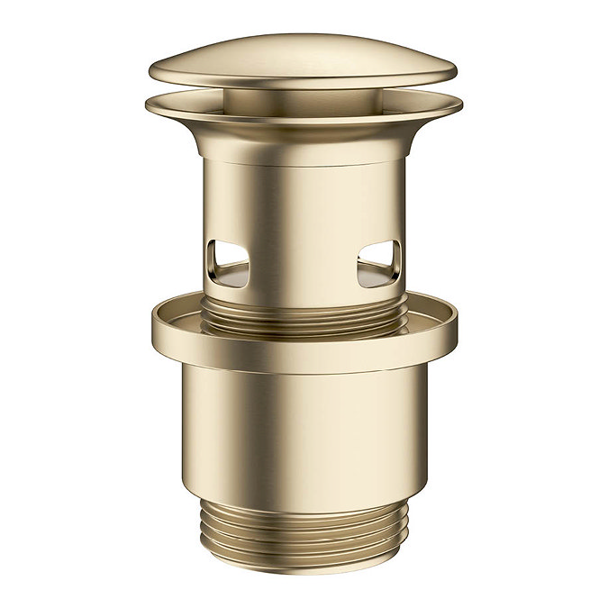 Crosswater MPRO Slotted Click Clack Basin Waste - Brushed Brass - PRO0103F Large Image