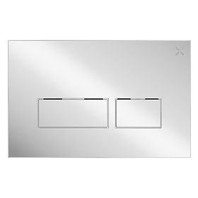 Crosswater MPRO Stainless Steel Flush Plate - Polished Stainless Steel