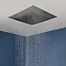 Crosswater MPRO Stream Fixed Ceiling Mounted Square Shower Head - Matt Black - PRO380M  Profile Larg