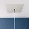 Crosswater MPRO Stream Fixed Ceiling Mounted Square Shower Head - Matt White - PRO380W Large Image