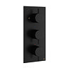 Crosswater MPRO Triple Concealed Thermostatic Shower Valve - Matt Black - PRO2000RM+ Large Image