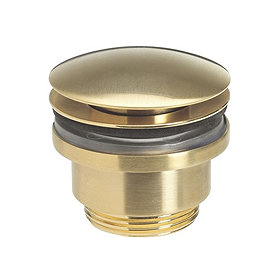 Crosswater MPRO Universal Basin Click Clack Waste - Brushed Brass Unlacquered - PRI0260UB Large Imag