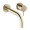 Crosswater MPRO Wall Mounted 2 Hole Set Basin Mixer - Brushed Brass - PRO120WNF Large Image