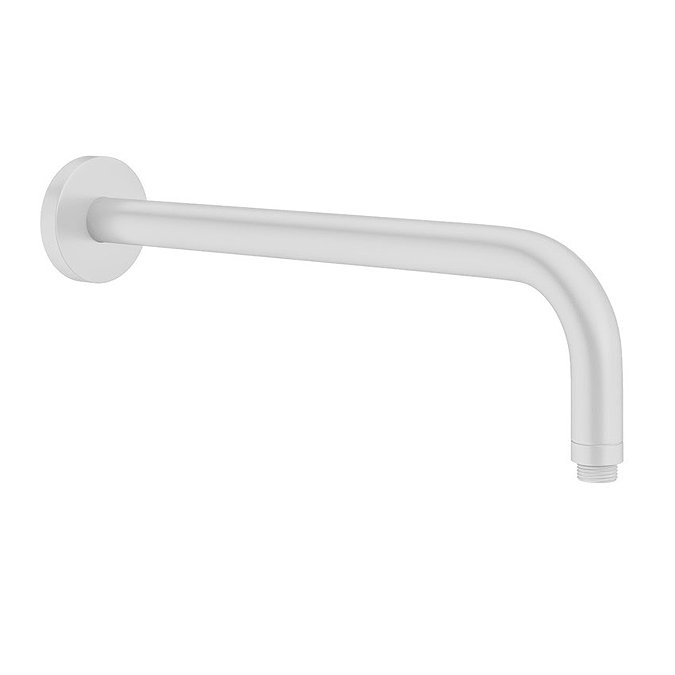 Crosswater MPRO Wall Mounted Shower Arm - Matt White - PRO684W+ Large Image