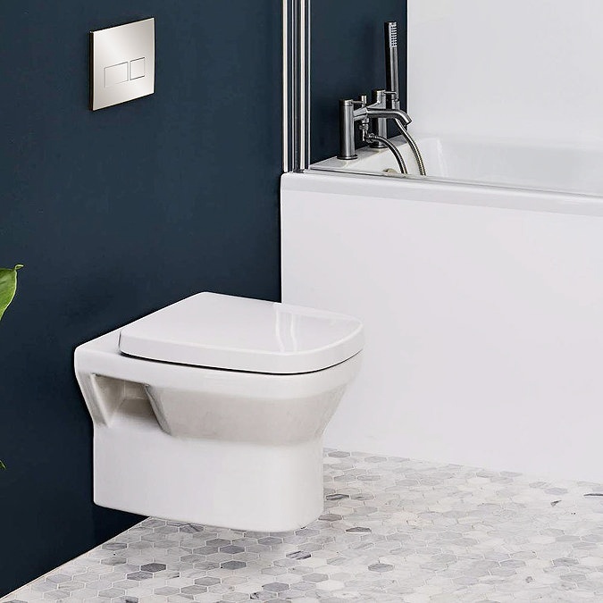 Crosswater MyHome Wall Hung Toilet Set – Chrome Flush Plate