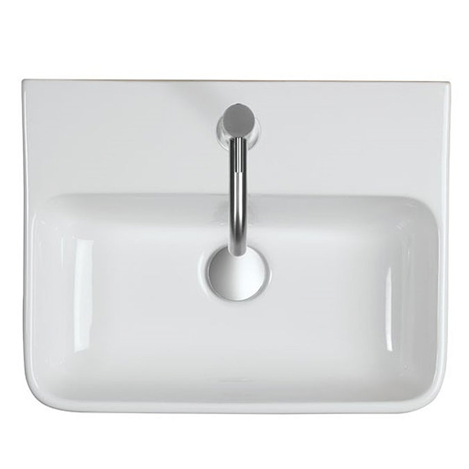 Crosswater Navona (1TH) White Gloss Basin - CT08801SCW  Profile Large Image