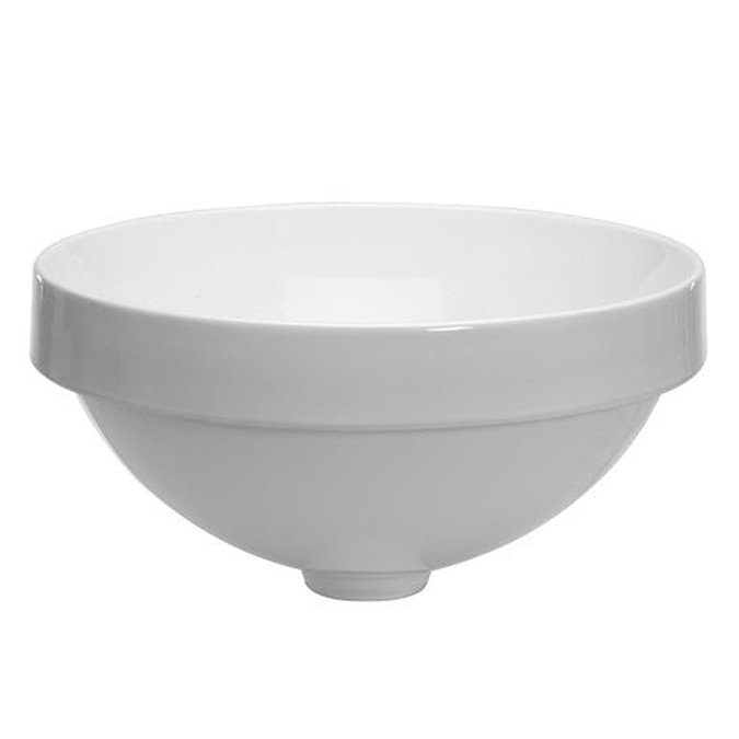 Crosswater Nepi 400mm Inset Countertop Basin Gloss white - IN84100UCW Large Image