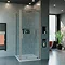 Crosswater Optix 10 Brushed Stainless Steel Side Panel for Pivot Door Profile Large Image