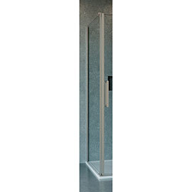 Crosswater Optix 10 Brushed Stainless Steel Side Panel for Pivot Door Medium Image