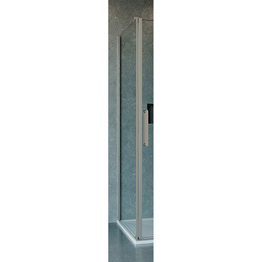 Crosswater Optix 10 Brushed Stainless Steel Side Panel for Pivot Door  Profile Large Image