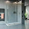 Crosswater Optix 10 Brushed Stainless Steel Side Panel for Sliding Door Profile Large Image