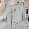 Crosswater Optix 10 Polished Stainless Steel Side Panel for Pivot Door with Inline Feature Large Im