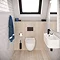 Crosswater Popolo 480 x 250mm (1TH) Wall Hung Cloakroom Basin - Matt White  Feature Large Image