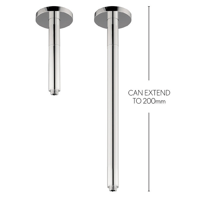 Crosswater - Rex 200mm Extendable Ceiling Shower Arm - FH685C Large Image