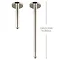 Crosswater - Rex 200mm Extendable Ceiling Shower Arm - Nickel - FH685N Large Image