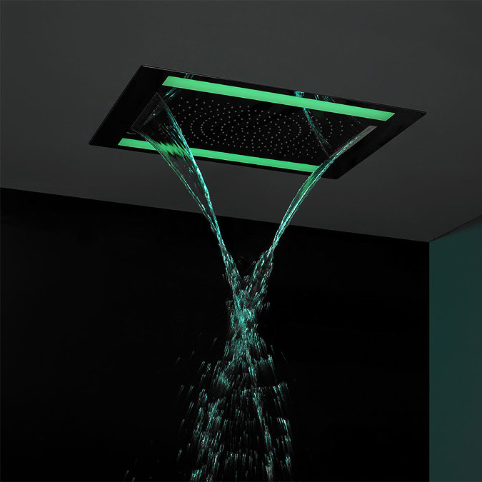 Crosswater - Rio Revive Showerhead with Lights and Double Waterfall - FHX610C Profile Large Image