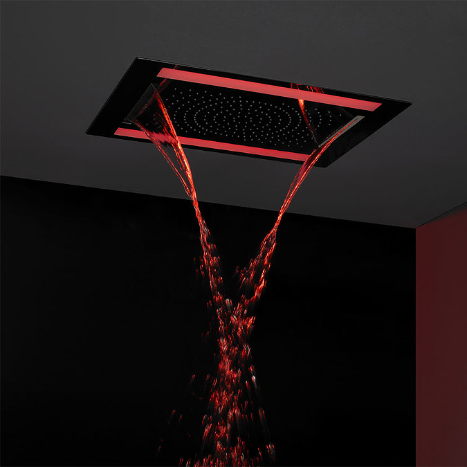 Crosswater - Rio Revive Showerhead with Lights and Double Waterfall - FHX610C Feature Large Image