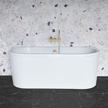 Crosswater Serene Back To Wall Bath (1700 x 750mm)  Profile Large Image