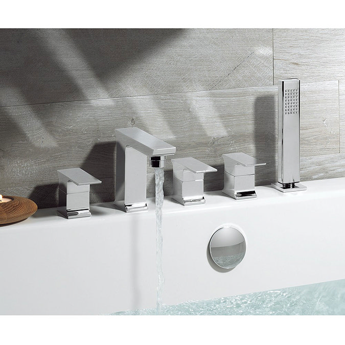 Crosswater - Status 5 Tap Hole Bath Shower Mixer with Kit - SS450DC Profile Large Image