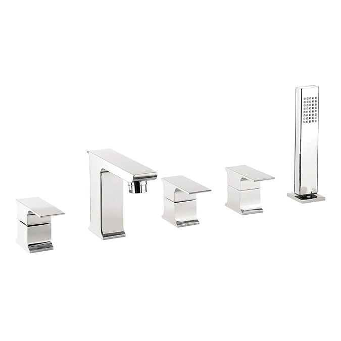 Crosswater - Status 5 Tap Hole Bath Shower Mixer with Kit - SS450DC Large Image
