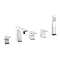 Crosswater - Status 5 Tap Hole Bath Shower Mixer with Kit - SS450DC Large Image