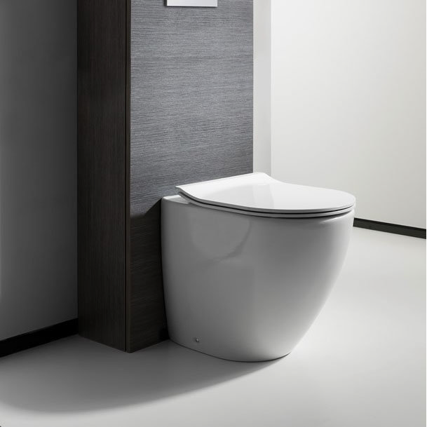 Crosswater Svelte Rimless Back To Wall Pan with Soft Close Seat  Profile Large Image