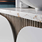 Crosswater Tambour Matt White 800mm One Drawer Wall Hung Vanity Unit with Gold Vein Estatuario Worktop