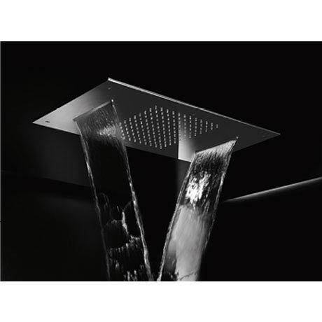 Crosswater Temptation Chromotherapy Rectangular Fixed Showerhead - FHX700C Feature Large Image