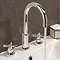 Crosswater Totti II 3 Tap Hole Basin Mixer with Pop-up Waste - TO135DPC+  Profile Large Image
