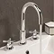 Crosswater Totti II 3 Tap Hole Basin Mixer with Pop-up Waste - TO135DPC+ Profile Large Image