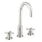 Crosswater Totti II 3 Tap Hole Basin Mixer with Pop-up Waste - TO135DPC+ Large Image