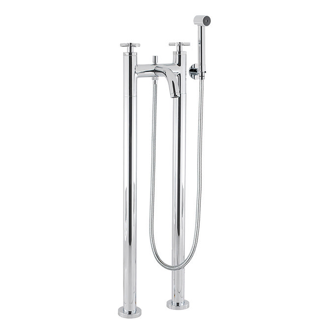 Crosswater - Totti Floor Mounted Freestanding Bath Shower Mixer - TO422DC-AA002FC Large Image