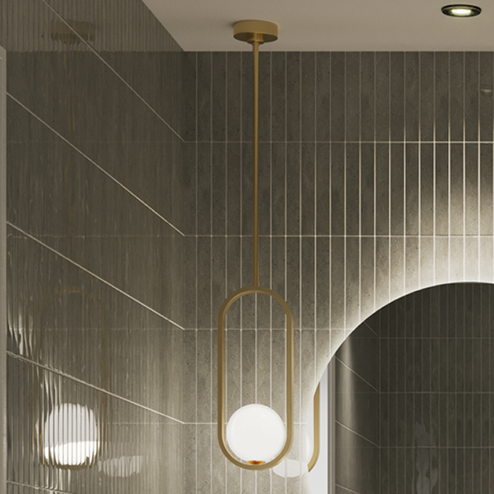 Crosswater Tranquil Pendant Light Brushed Brass