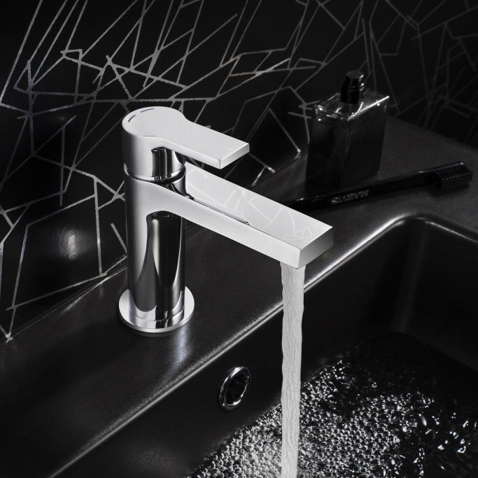 Crosswater - Trapeze Monobloc Basin Mixer - TR110DNC Profile Large Image