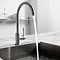 Crosswater Tropic Side Lever Kitchen Mixer w. Concealed Spray Head - Brushed Stainless Steel  Profil