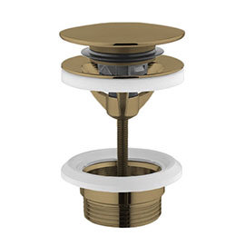 Crosswater Universal Basin Click Clack Waste - Brushed Brass - BSW0290F Medium Image