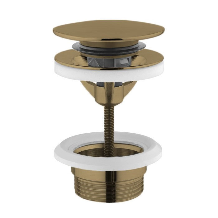 Crosswater Universal Basin Click Clack Waste - Brushed Brass - BSW0290F Large Image