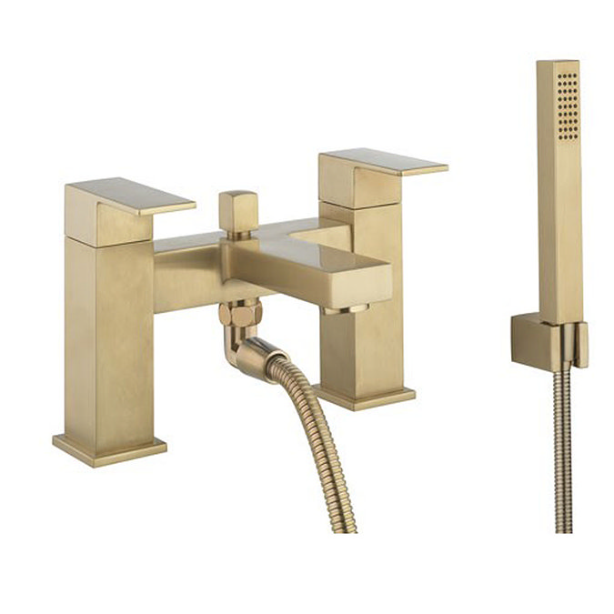 Crosswater Verge Bath Shower Mixer with kit Brushed Brass - VR422DF Large Image