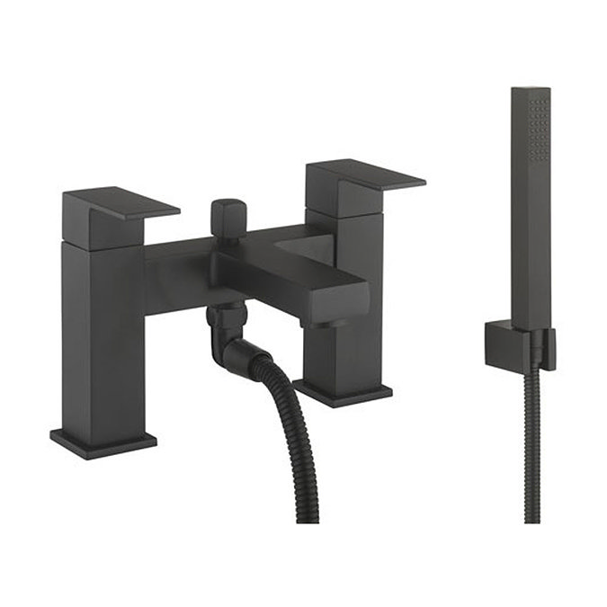 Crosswater Verge Bath Shower Mixer with kit Matt Black - VR422DM Large Image