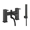 Crosswater Verge Bath Shower Mixer with kit Matt Black - VR422DM Large Image