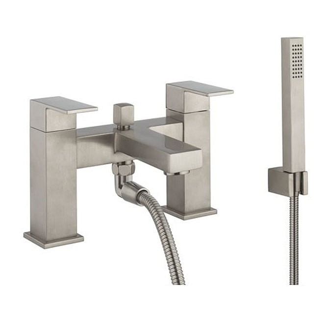 Crosswater Verge Bath Shower Mixer with Shower Kit Stainless Steel Effect  - VR422DV Large Image