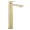 Crosswater Verge Tall Monobloc Basin Mixer Brushed Brass - VR112DNF Large Image