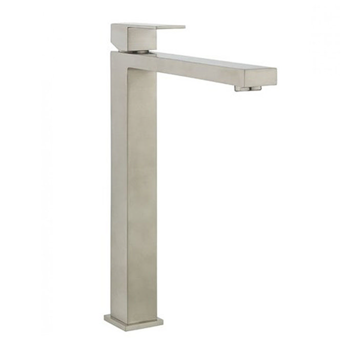 Crosswater Verge Tall Monobloc Basin Mixer Stainless Steel Effect - VR112DNV Large Image