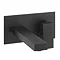 Crosswater Verge Wall Mounted (2TH) Basin Mixer Matt Black - VR121WNM Large Image