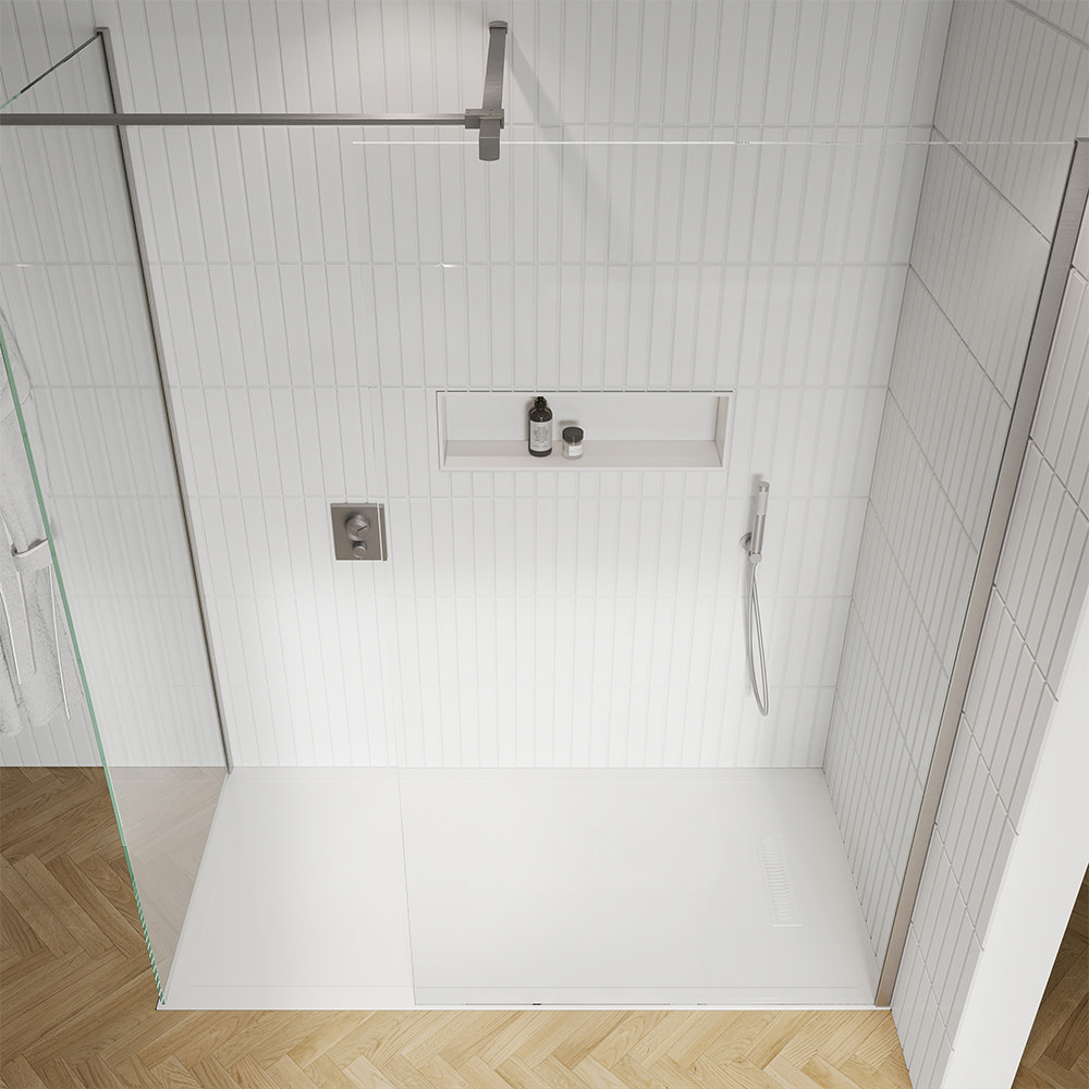 Crosswater Vito Rectangular Low Profile Anti-Bacterial Shower Tray