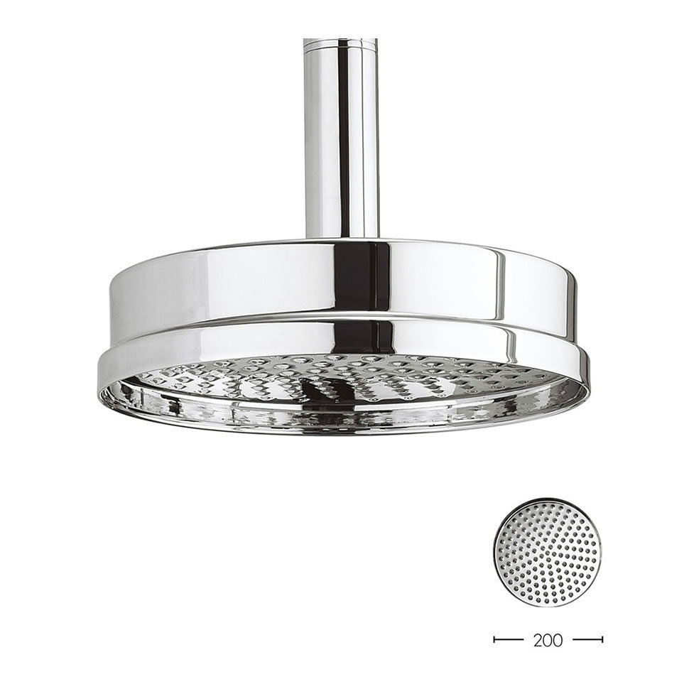 Crosswater Waldorf 200mm Luxury Fixed Showerhead Victorian Plumbing