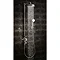 Crosswater - Waldorf Art Deco Black Lever Thermostatic Shower Valve with Fixed Head & Handset Featur