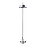 Crosswater - Waldorf Art Deco Black Lever Thermostatic Shower Valve with Fixed Head Profile Large Im