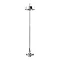 Crosswater - Waldorf Art Deco Black Lever Thermostatic Shower Valve with Fixed Head Profile Large Im